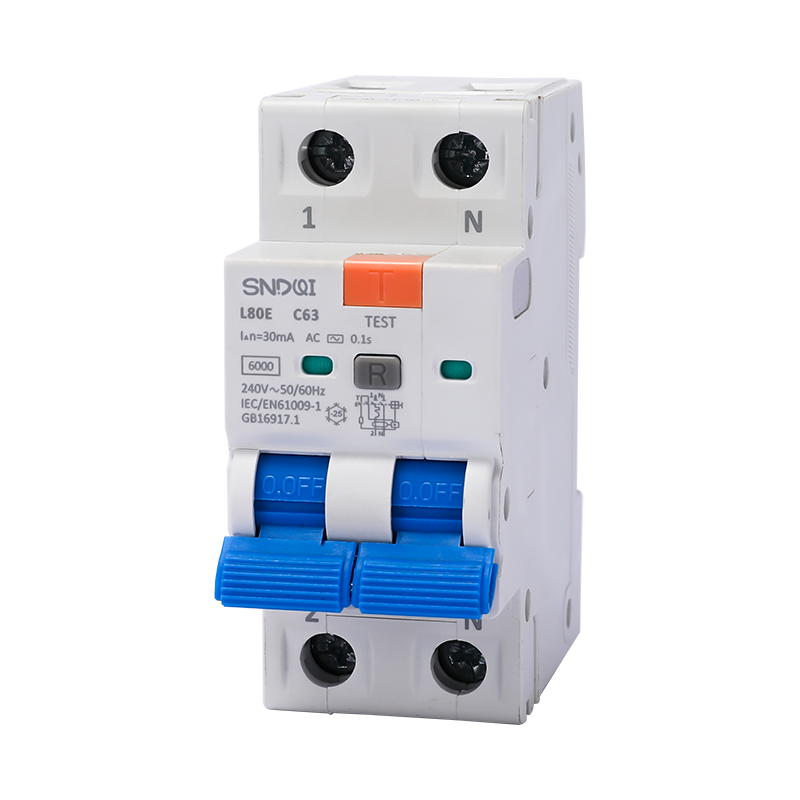 L80 高分断系列RCBO漏电断路器2P