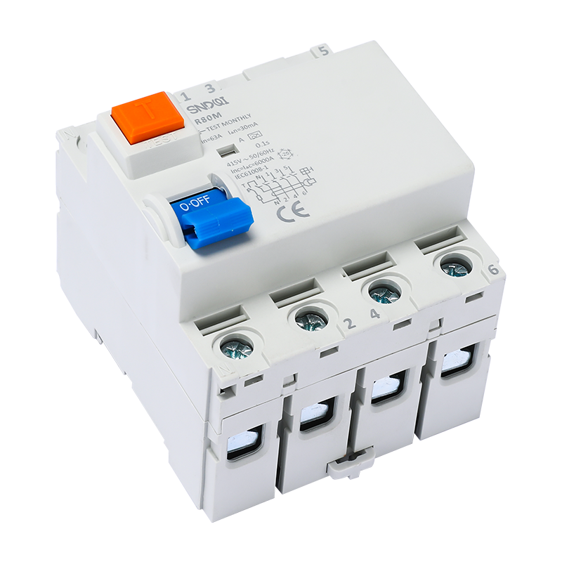 R80EV型高分断RCCB漏电断路器4P